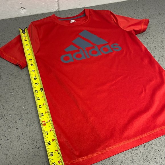 Red Adidas Short Sleeve T-Shirt Size: Kids Medium - Picture 6 of 8